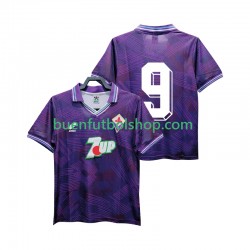 Camiseta de Fútbol ACF Fiorentina 9 Retro 1992 1993 Primera Equipación Manga Corta Hombre Camiseta de Fútbol ACF Fiorentina 9 Retro 1992 1993 Primera Equipación Manga Corta Hombre