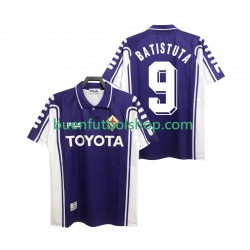Camiseta de Fútbol ACF Fiorentina BASTUTA 9 Retro 1999 2000 Primera Equipación Manga Corta Hombre Camiseta de Fútbol ACF Fiorentina BASTUTA 9 Retro 1999 2000 Primera Equipación Manga Corta Hombre