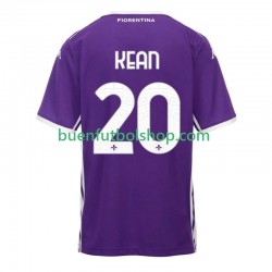 Camiseta de Fútbol ACF Fiorentina Kean 20 2025-2026 Primera Equipación Manga Corta Hombre