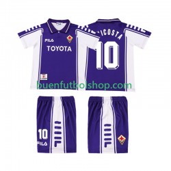 Camiseta de Fútbol ACF Fiorentina RUI COSTA 10 Retro 1999 2000 Primera Equipación Manga Corta Niño Camiseta de Fútbol ACF Fiorentina RUI COSTA 10 Retro 1999 2000 Primera Equipación Manga Corta Niño
