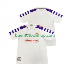 Camiseta de Fútbol ACF Fiorentina Retro 1998 1999 Segunda Equipación Manga Corta Hombre