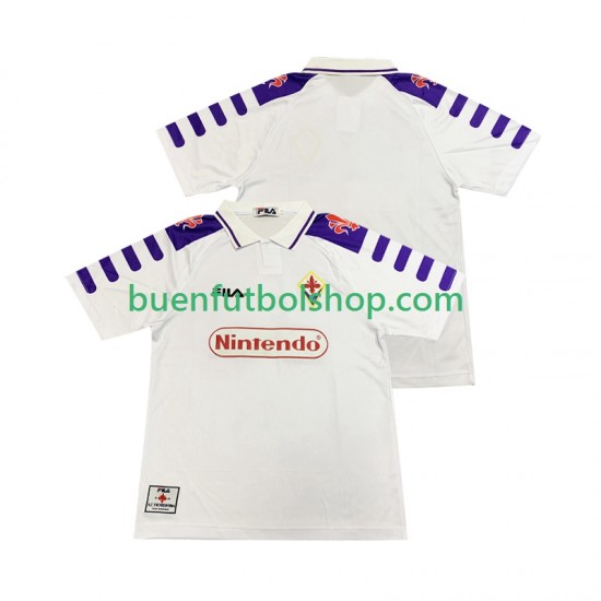 Camiseta de Fútbol ACF Fiorentina Retro 1998 1999 Segunda Equipación Manga Corta Hombre Camiseta de Fútbol ACF Fiorentina Retro 1998 1999 Segunda Equipación Manga Corta Hombre