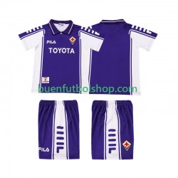 Camiseta de Fútbol ACF Fiorentina Retro 1999 2000 Primera Equipación Manga Corta Niño Camiseta de Fútbol ACF Fiorentina Retro 1999 2000 Primera Equipación Manga Corta Niño