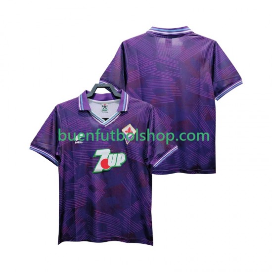 Camiseta de Fútbol ACF Fiorentina Retro 1992 1993 Primera Equipación Manga Corta Hombre Camiseta de Fútbol ACF Fiorentina Retro 1992 1993 Primera Equipación Manga Corta Hombre