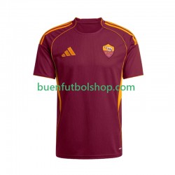 Camiseta de Fútbol AS Roma 2025-2026 Primera Equipación Manga Corta Hombre