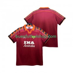 Camiseta de Fútbol AS Roma Retro 1998 1999 Primera Equipación Manga Corta Hombre