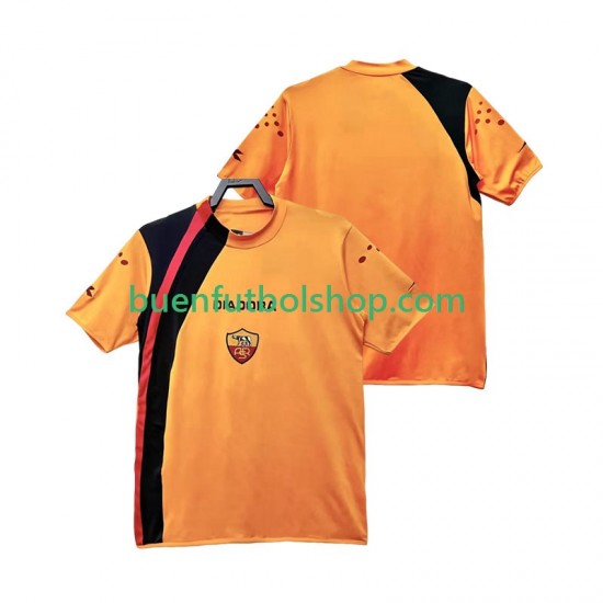 Camiseta de Fútbol AS Roma Retro 2005 2006 Primera Equipación Manga Corta Hombre