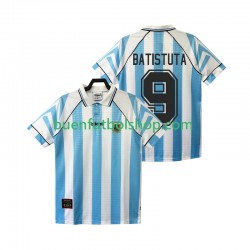 Camiseta de Fútbol Argentina BATISTUTA 9 Retro 1996 1997 Primera Equipación Manga Corta Hombre
