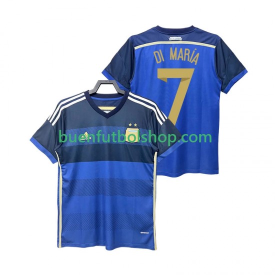 Camiseta de Fútbol Argentina DI MARIA 7 Retro 2014 Segunda Equipación Manga Corta Hombre Camiseta de Fútbol Argentina DI MARIA 7 Retro 2014 Segunda Equipación Manga Corta Hombre