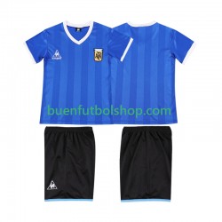 Camiseta de Fútbol Argentina Retro 1986 Segunda Equipación Manga Corta Niño