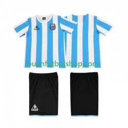 Camiseta de Fútbol Argentina Retro 1986 Primera Equipación Manga Corta Niño