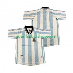 Camiseta de Fútbol Argentina Retro 1998 Primera Equipación Manga Corta Hombre