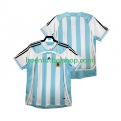 Camiseta de Fútbol Argentina Retro 2014 Primera Equipación Manga Corta Hombre