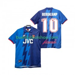 Camiseta de Fútbol Arsenal BERGKAMP 10 Retro 1995 1996 Segunda Equipación Manga Corta Hombre