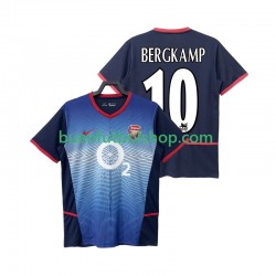 Camiseta de Fútbol Arsenal BERGKAMP 10 Retro 2002 2004 Segunda Equipación Manga Corta Hombre