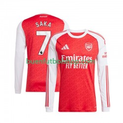 Camiseta de Fútbol Arsenal Bukayo Saka 7 2025-2026 Primera Equipación Manga Larga Hombre