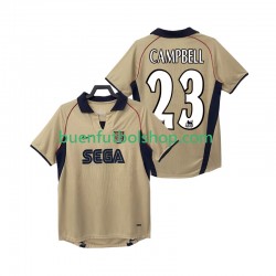 Camiseta de Fútbol Arsenal CAMPBELL 23 Retro 2001 2002 Segunda Equipación Manga Corta Hombre