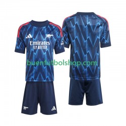 Camiseta de Fútbol Arsenal 2025-2026 Segunda Equipación Manga Corta Niño
