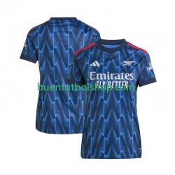 Camiseta de Fútbol Arsenal 2025-2026 Segunda Equipación Manga Corta para Mujer