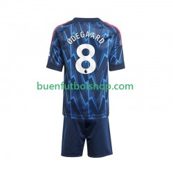 Camiseta de Fútbol Arsenal Martin Odegaard 8 2025-2026 Segunda Equipación Manga Corta Niño Camiseta de Fútbol Arsenal Martin Odegaard 8 2025-2026 Segunda Equipación Manga Corta Niño