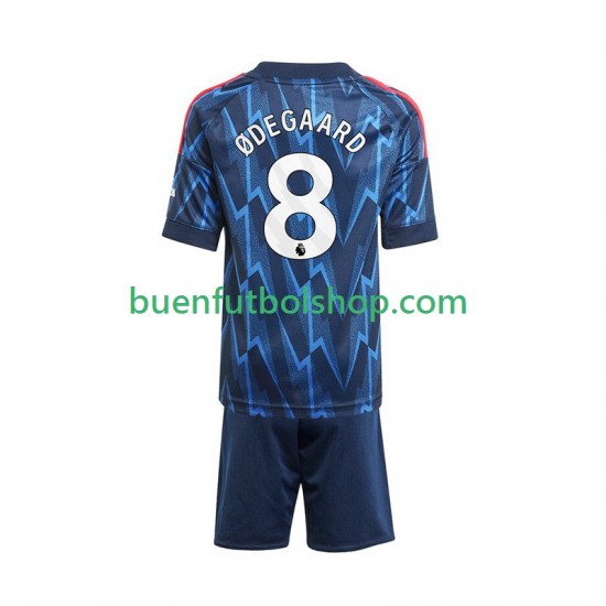 Camiseta de Fútbol Arsenal Martin Odegaard 8 2025-2026 Segunda Equipación Manga Corta Niño Camiseta de Fútbol Arsenal Martin Odegaard 8 2025-2026 Segunda Equipación Manga Corta Niño