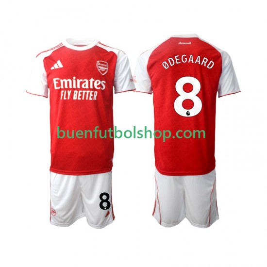Camiseta de Fútbol Arsenal Martin Odegaard 8 2025-2026 Primera Equipación Manga Corta Niño Camiseta de Fútbol Arsenal Martin Odegaard 8 2025-2026 Primera Equipación Manga Corta Niño
