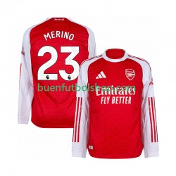 Camiseta de Fútbol Arsenal Merino 23 2025-2026 Primera Equipación Manga Larga Hombre Camiseta de Fútbol Arsenal Merino 23 2025-2026 Primera Equipación Manga Larga Hombre