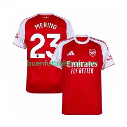 Camiseta de Fútbol Arsenal Merino 23 2025-2026 Primera Equipación Manga Corta Hombre Camiseta de Fútbol Arsenal Merino 23 2025-2026 Primera Equipación Manga Corta Hombre