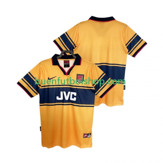 Camiseta de Fútbol Arsenal Retro 1997 1999 Segunda Equipación Manga Corta Hombre
