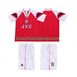 Camiseta de Fútbol Arsenal Retro 1992 1994 Primera Equipación Manga Corta Niño Camiseta de Fútbol Arsenal Retro 1992 1994 Primera Equipación Manga Corta Niño