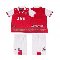 Camiseta de Fútbol Arsenal Retro 1996 1997 Primera Equipación Manga Corta Niño Camiseta de Fútbol Arsenal Retro 1996 1997 Primera Equipación Manga Corta Niño
