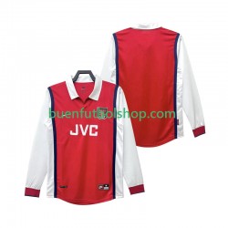 Camiseta de Fútbol Arsenal Retro 1998 1999 Primera Equipación Manga Larga Hombre Camiseta de Fútbol Arsenal Retro 1998 1999 Primera Equipación Manga Larga Hombre