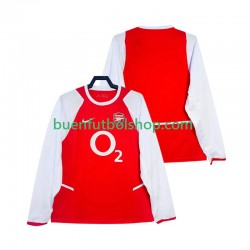 Camiseta de Fútbol Arsenal Retro 2002 2003 Primera Equipación Manga Larga Hombre Camiseta de Fútbol Arsenal Retro 2002 2003 Primera Equipación Manga Larga Hombre