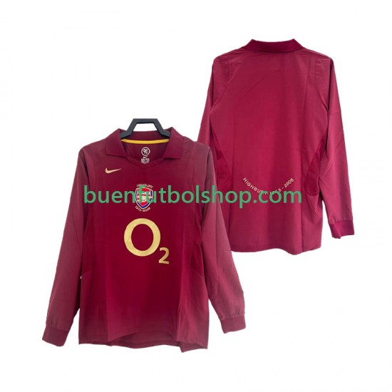 Camiseta de Fútbol Arsenal Retro 2005 2006 Primera Equipación Manga Larga Hombre Camiseta de Fútbol Arsenal Retro 2005 2006 Primera Equipación Manga Larga Hombre