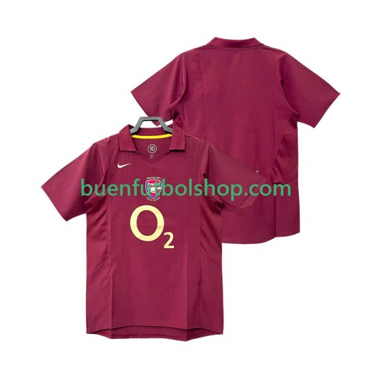Camiseta de Fútbol Arsenal Retro 2005 2006 Primera Equipación Manga Corta Hombre Camiseta de Fútbol Arsenal Retro 2005 2006 Primera Equipación Manga Corta Hombre