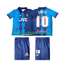 Camiseta de Fútbol Arsenal TOTTI 10 Retro 1995 1996 Segunda Equipación Manga Corta Niño Camiseta de Fútbol Arsenal TOTTI 10 Retro 1995 1996 Segunda Equipación Manga Corta Niño