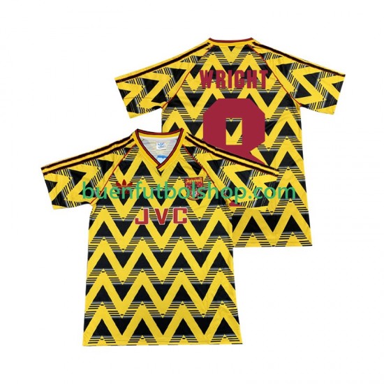 Camiseta de Fútbol Arsenal WRIGHT 8 Retro 199 1993 Segunda Equipación Manga Corta Hombre Camiseta de Fútbol Arsenal WRIGHT 8 Retro 199 1993 Segunda Equipación Manga Corta Hombre