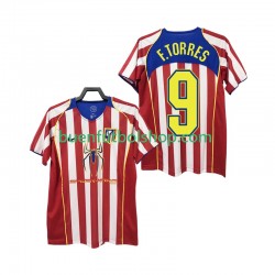 Camiseta de Fútbol Atlético Madrid F TORRES 9 Retro 2004 2005 Primera Equipación Manga Corta Hombre