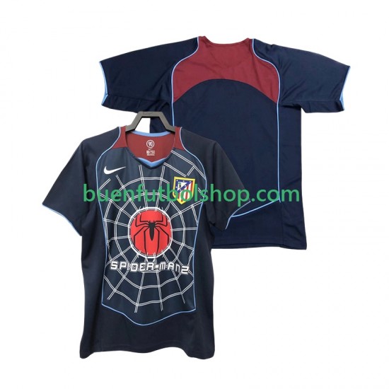 Camiseta de Fútbol Atlético Madrid Retro 2004 2005 Segunda Equipación Manga Corta Hombre Camiseta de Fútbol Atlético Madrid Retro 2004 2005 Segunda Equipación Manga Corta Hombre