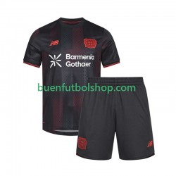 Camiseta de Fútbol Bayer 04 Leverkusen 2025-2026 Primera Equipación Manga Corta Niño