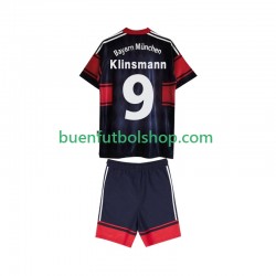 Camiseta de Fútbol Bayern de Múnich Klinsmann 9 Retro 1997 1999 Primera Equipación Manga Corta Niño