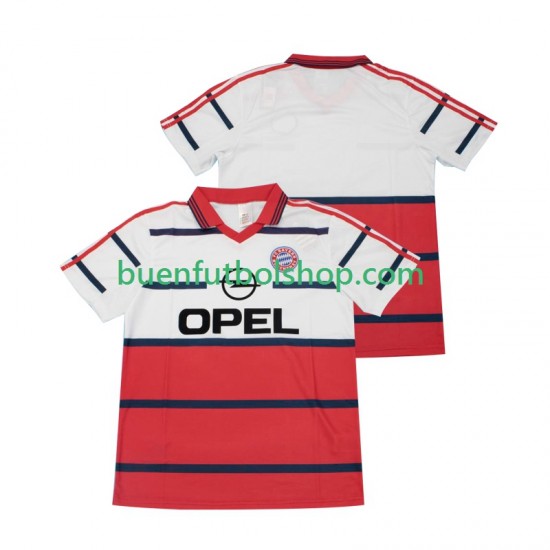 Camiseta de Fútbol Bayern de Múnich Retro 1998 1999 Segunda Equipación Manga Corta Hombre Camiseta de Fútbol Bayern de Múnich Retro 1998 1999 Segunda Equipación Manga Corta Hombre