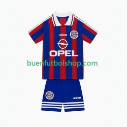 Camiseta de Fútbol Bayern de Múnich Retro 1995 1997 Primera Equipación Manga Corta Niño