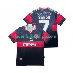 Camiseta de Fútbol Bayern de Múnich Scholl 7 Retro 1997 1999 Primera Equipación Manga Corta Hombre