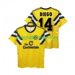 Camiseta de Fútbol Borussia Dortmund DIEGO 14 Retro DFB-POKAL 1989 Primera Equipación Manga Corta Hombre