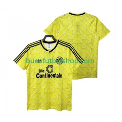 Camiseta de Fútbol Borussia Dortmund Retro 1988 1989 Primera Equipación Manga Corta Hombre