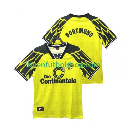 Camiseta de Fútbol Borussia Dortmund Retro 1994 1995 Primera Equipación Manga Corta Hombre Camiseta de Fútbol Borussia Dortmund Retro 1994 1995 Primera Equipación Manga Corta Hombre