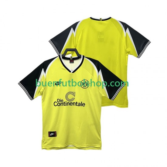 Camiseta de Fútbol Borussia Dortmund Retro 1995 1996 Primera Equipación Manga Corta Hombre Camiseta de Fútbol Borussia Dortmund Retro 1995 1996 Primera Equipación Manga Corta Hombre