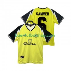 Camiseta de Fútbol Borussia Dortmund SAMMER 6 Retro 1995 1996 Primera Equipación Manga Corta Hombre