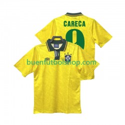 Camiseta de Fútbol Brasil CARECA 9 Retro 1991 1993 Primera Equipación Manga Corta Hombre Camiseta de Fútbol Brasil CARECA 9 Retro 1991 1993 Primera Equipación Manga Corta Hombre